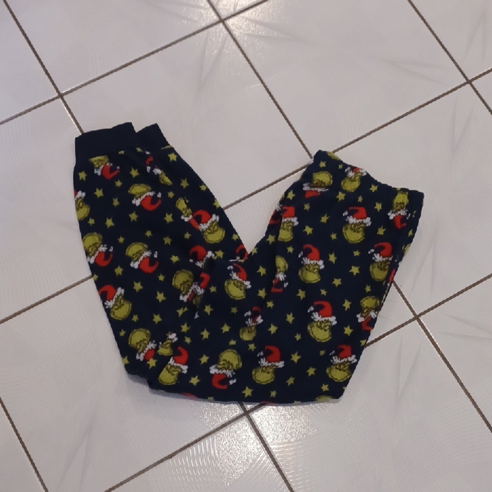 4/$40 Fleece "The Grinch" Pajama Bottoms - Size Large